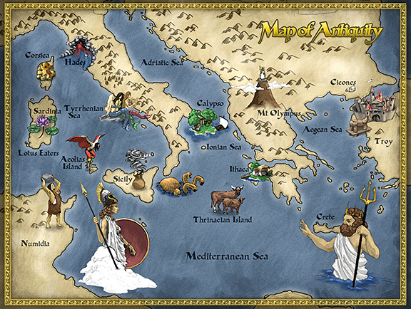 The Odyssey: Winds of Atena Map